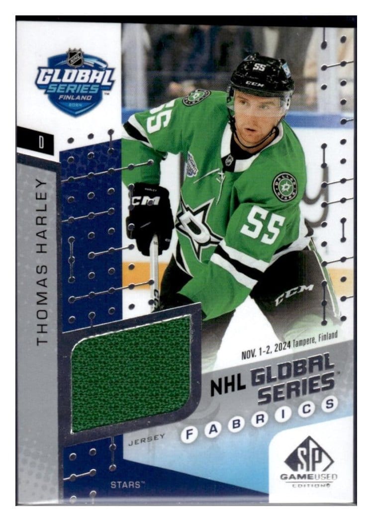 2025-26 SP Game Used 2024 Global Series Stars vs. Panthers Fabrics Thomas Harley #GSF2-17 card