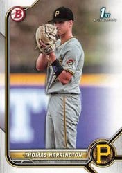2022 Bowman Draft Base Set Thomas Harrington #BD-37 card