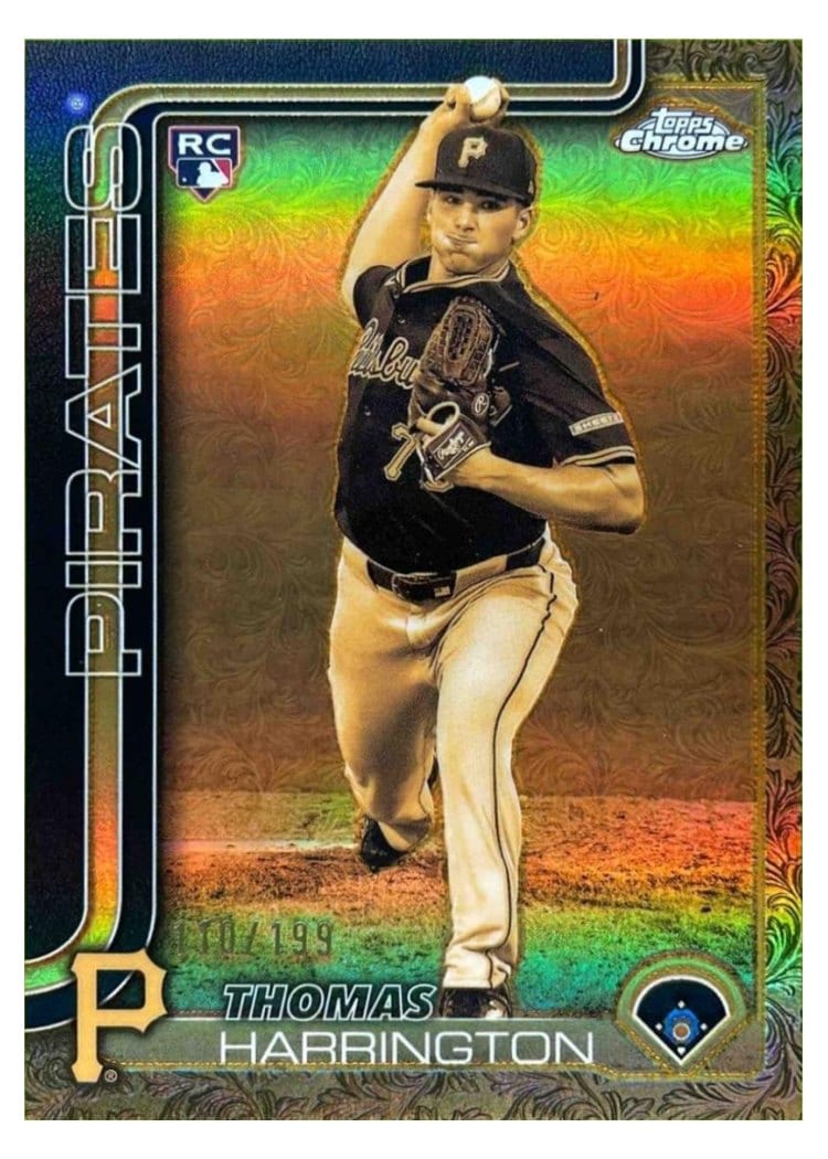 2025 Topps Gilded Collection Chrome Cast in Gold Thomas Harrington #CG-13 card