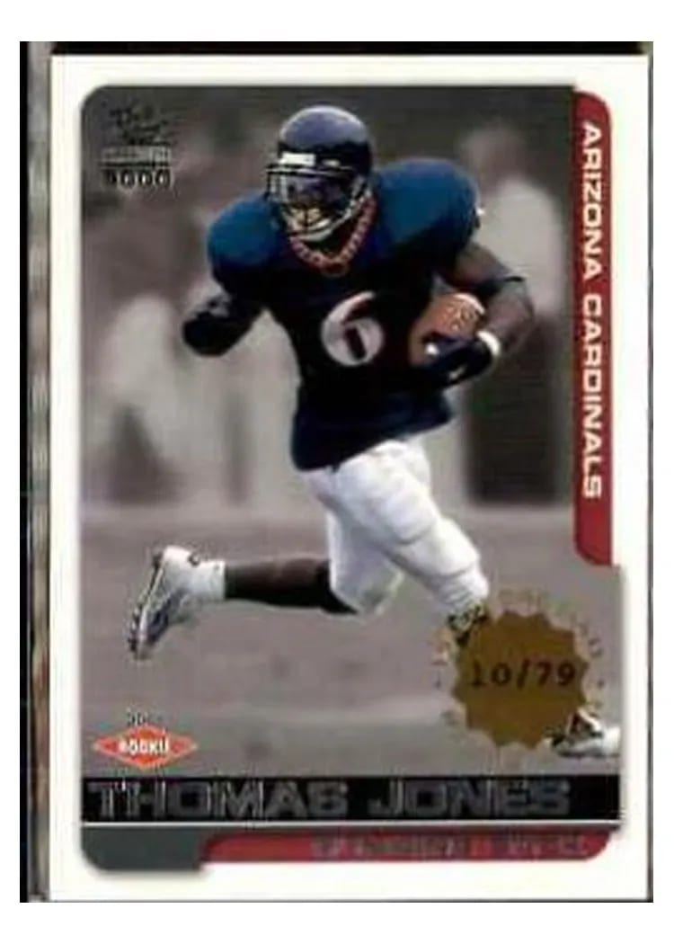 2000 Pacific Paramount Thomas Jones #2 card