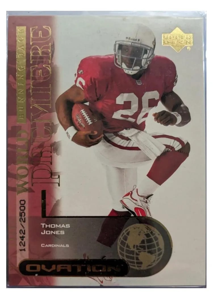 2000 Upper Deck Ovation Thomas Jones #71 card