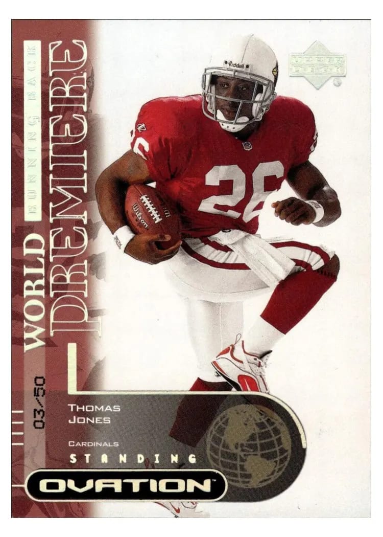 2000 Upper Deck Ovation Thomas Jones #71 card