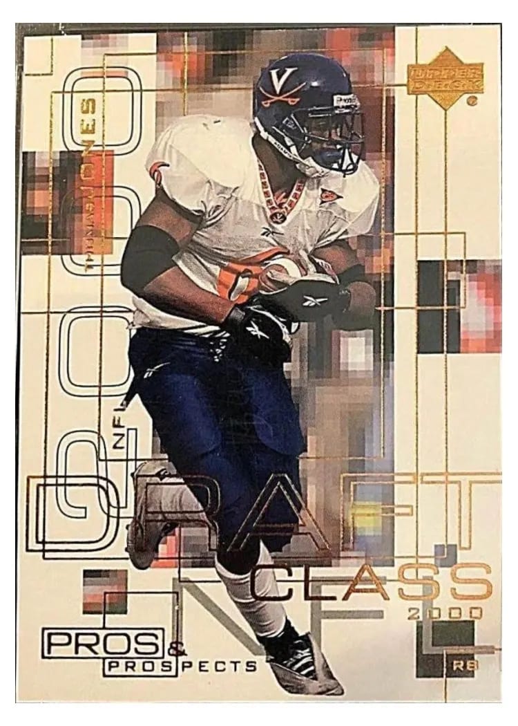 2000 Upper Deck Pros & Prospects Thomas Jones #98 card