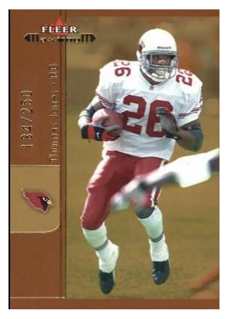 2002 Fleer Maximum Thomas Jones #166 card
