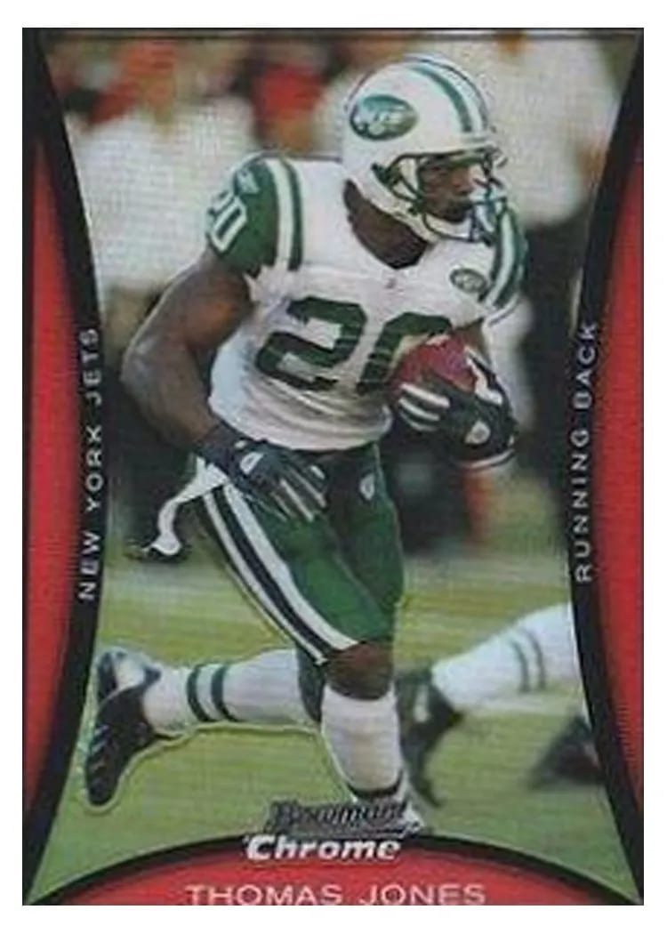 2008 Bowman Chrome Thomas Jones #BC149 card
