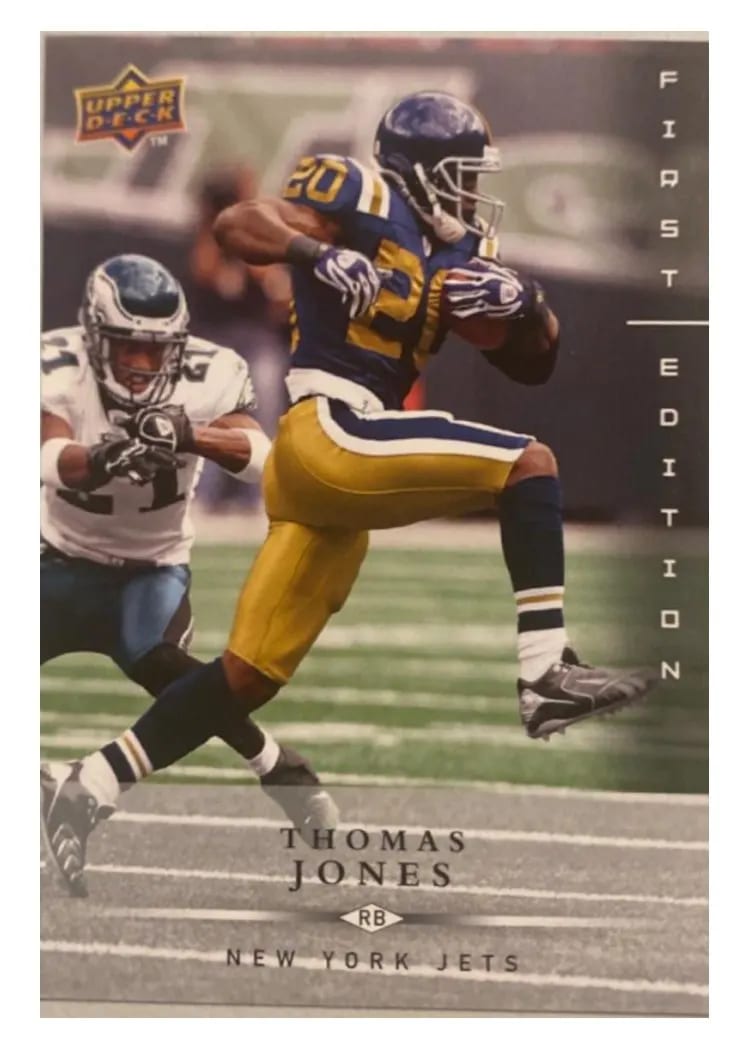 2008 Upper Deck First Edition Thomas Jones #102 card