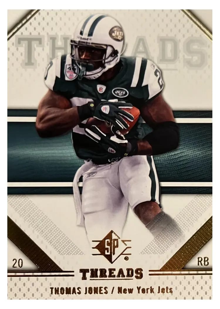 2009 SP Threads Thomas Jones #92 card