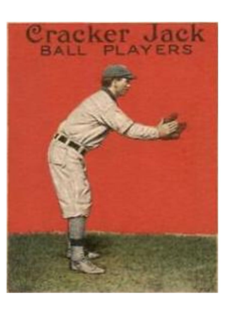 1915 Cracker Jack Thomas Leach #41 card