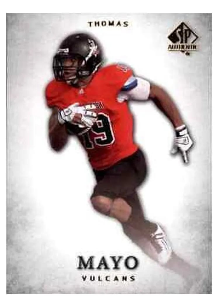 2012 SP Authentic Thomas Mayo #92 card