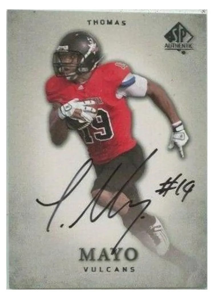 2012 SP Authentic Thomas Mayo #92 card