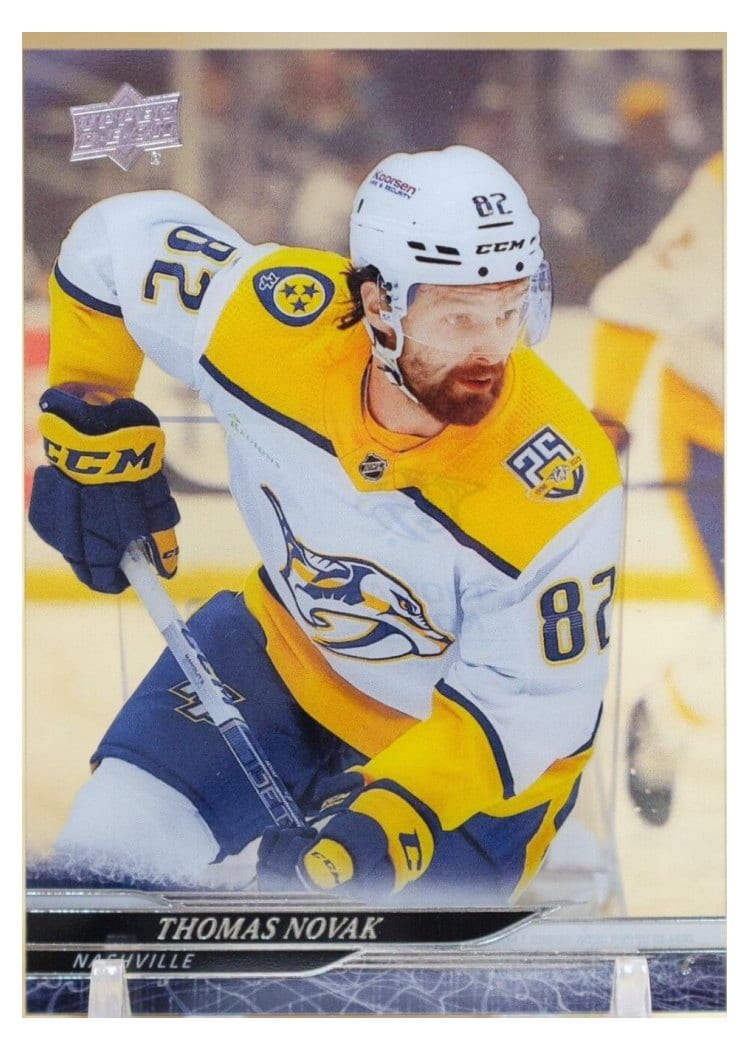 2024-25 Upper Deck Base Set Thomas Novak Clear Cut #105 card