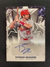 2025 Topps Baseball Stars Autographs Thomas Saggese #BSA-SAG card