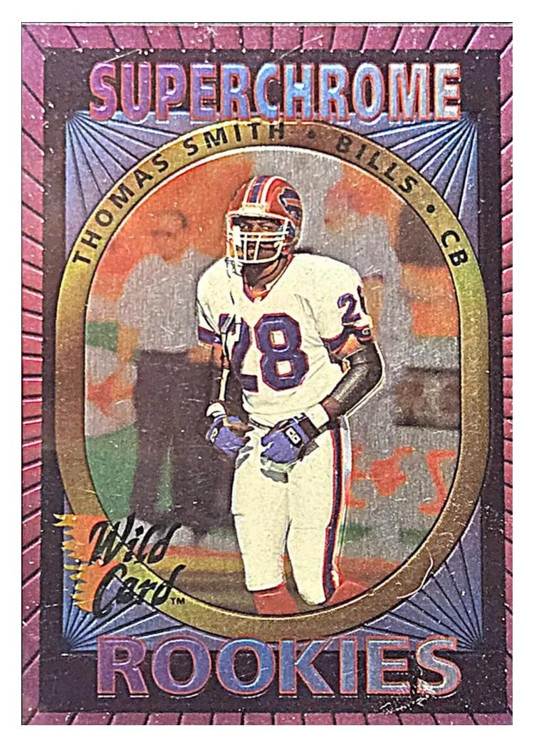 1993 Wild Card Superchrome Rookies Thomas Smith #7 card