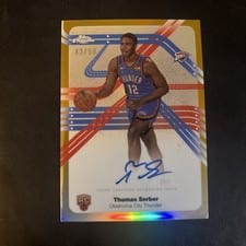 2025-26 Topps Chrome Sapphire Next Stop Signatures Thomas Sorber #NS-TS card