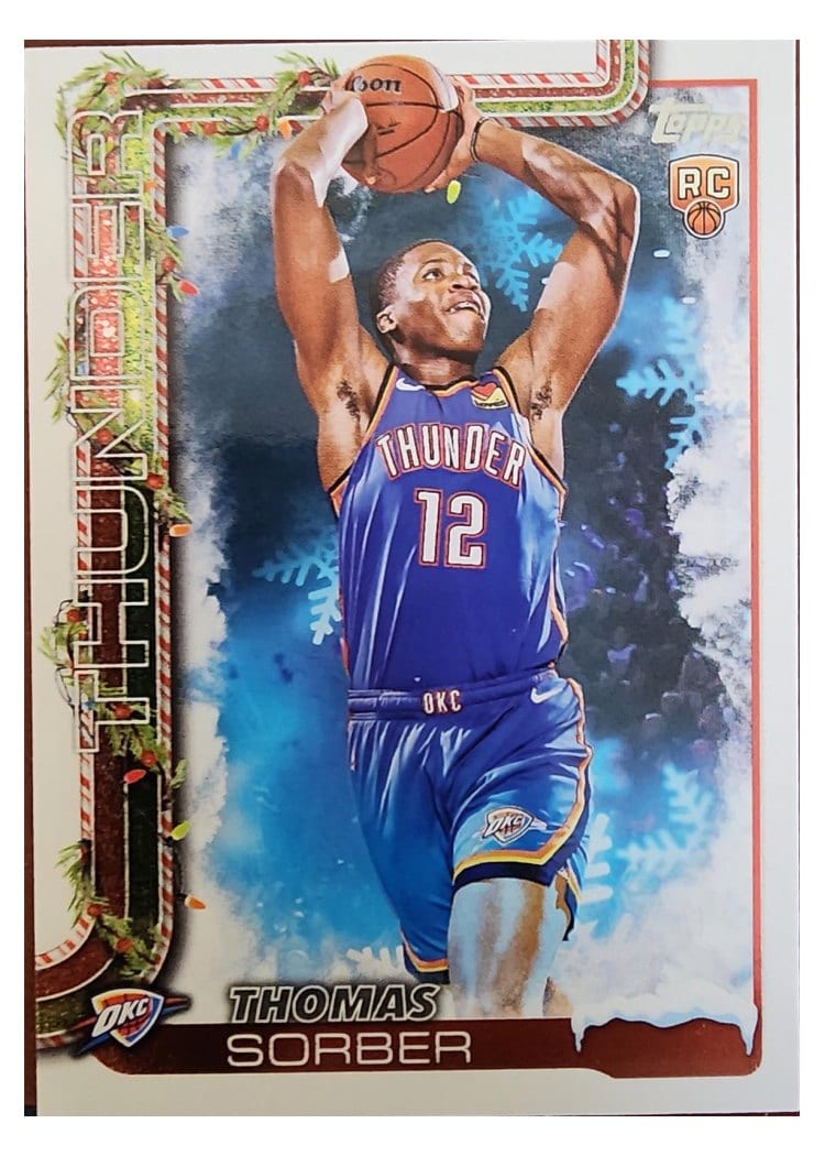 2025-26 Topps Holiday SSP Photo Variations Thomas Sorber #SSV-TS card