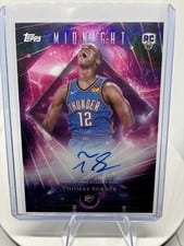 2025-26 Topps Midnight Dark Matter Autographs Rookies Thomas Sorber #DMAR-TS card