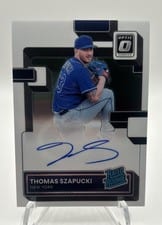 2022 Donruss Optic Rated Rookies Signatures Thomas Szapucki #RRS-SZ card