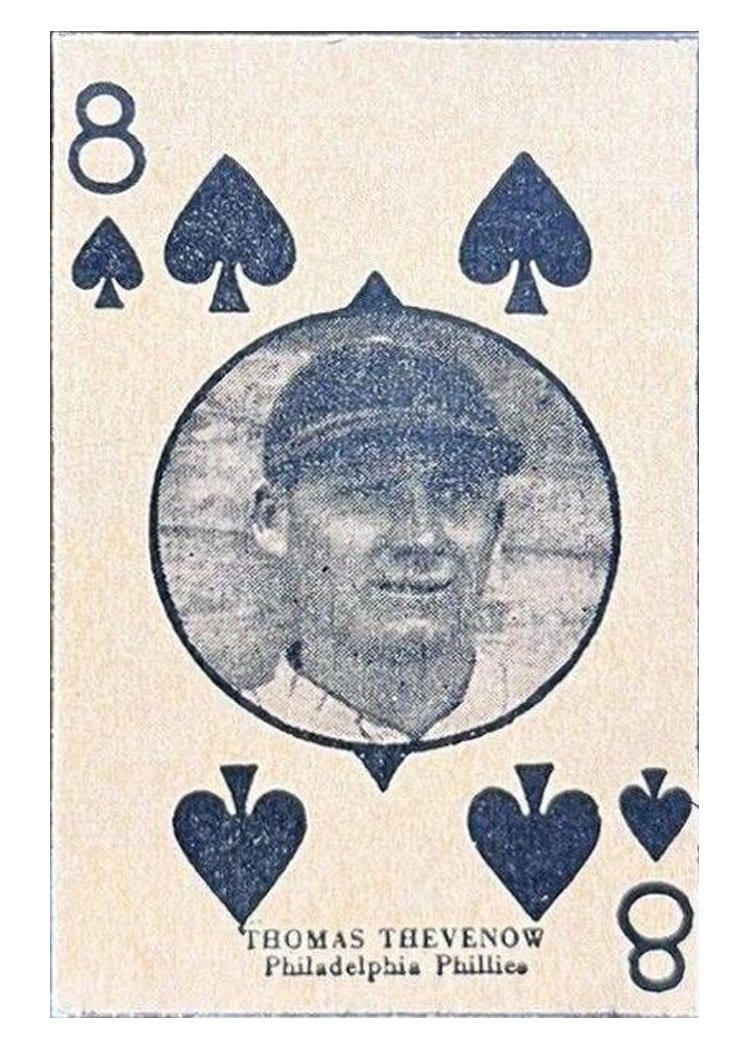 1927 W560 Hand Cut Thomas Thevenow card