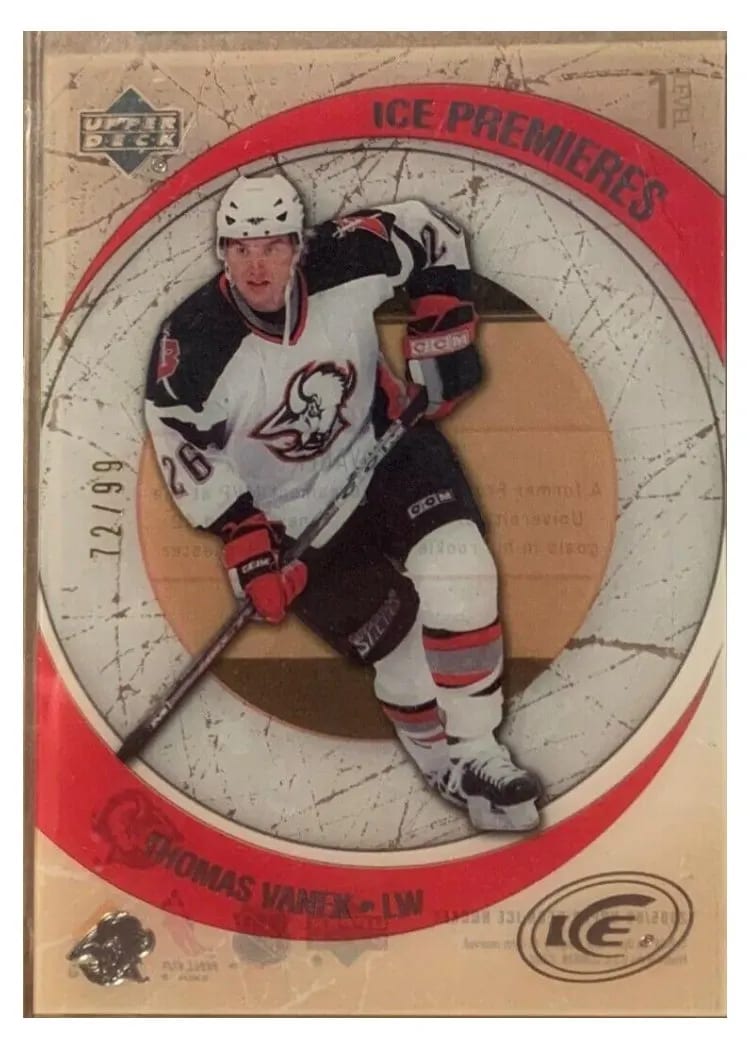 2005 Upper Deck Ice Thomas Vanek #102 card