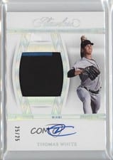 2024 Panini Flawless Draft Patch Autographs Thomas White #DPA-TW card