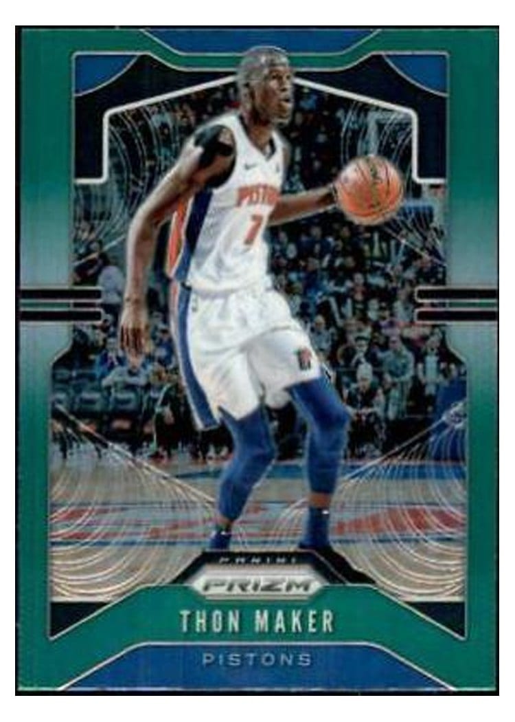 2019-20 Panini Prizm Base Set Thon Maker Green Prizm #96 card