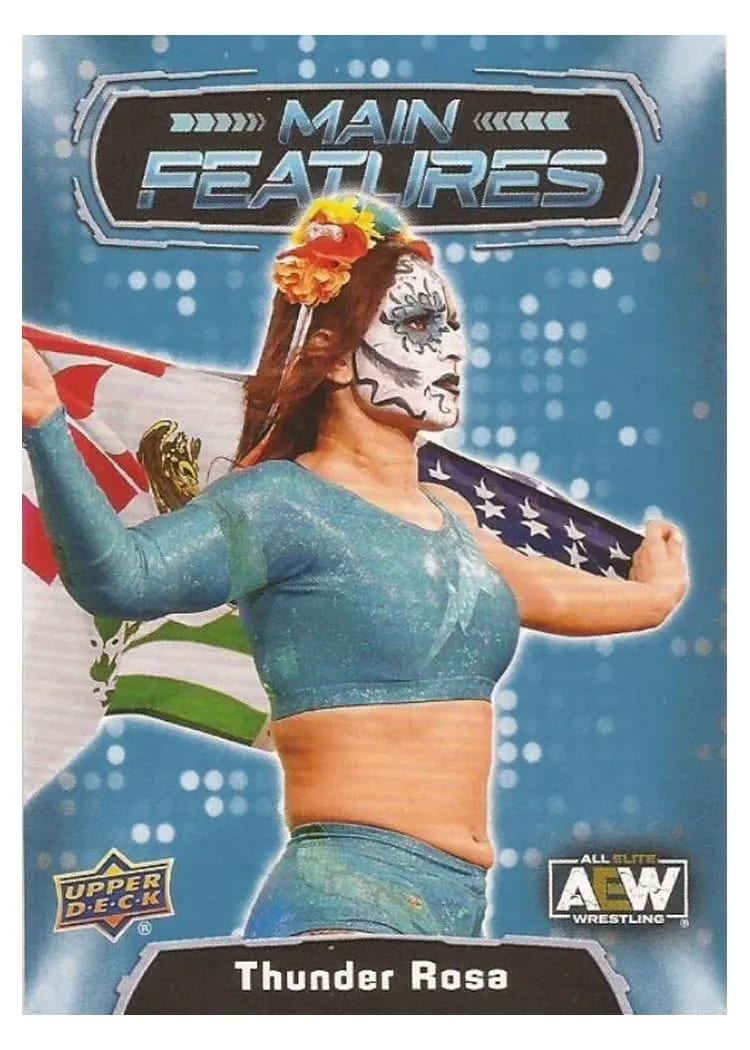 2022 Upper Deck AEW Main Features Thunder Rosa #MF-2 card