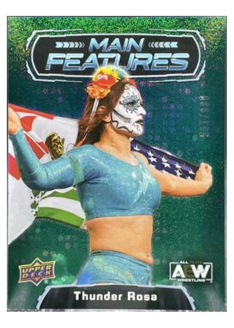 2022 Upper Deck AEW Main Features Thunder Rosa #MF-2 card