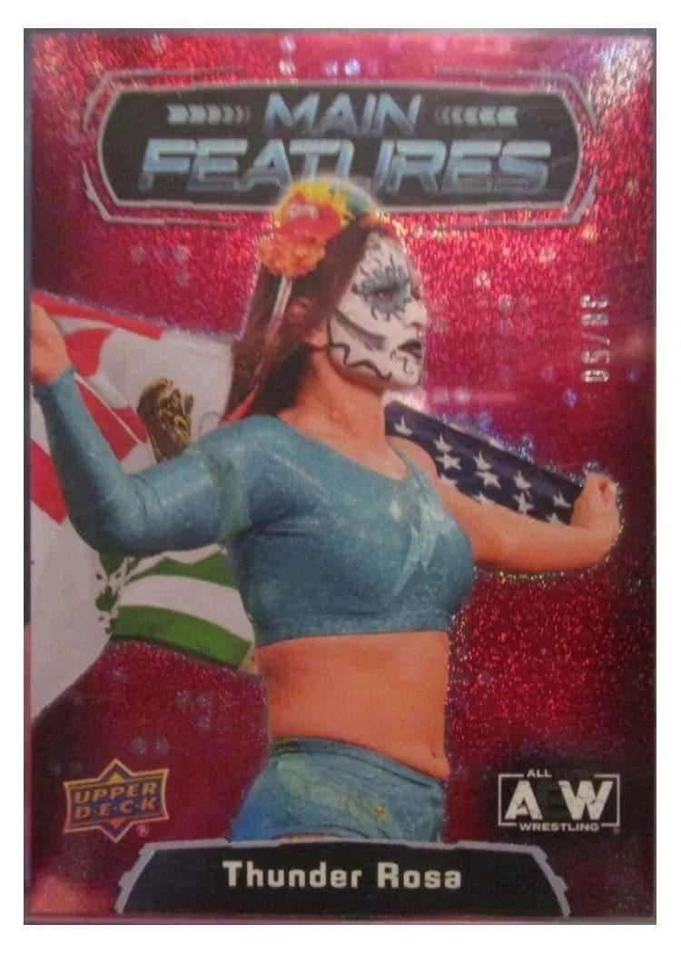 2022 Upper Deck AEW Main Features Thunder Rosa #MF-2 card