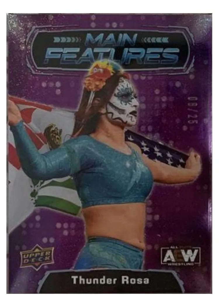 2022 Upper Deck AEW Main Features Thunder Rosa #MF-2 card
