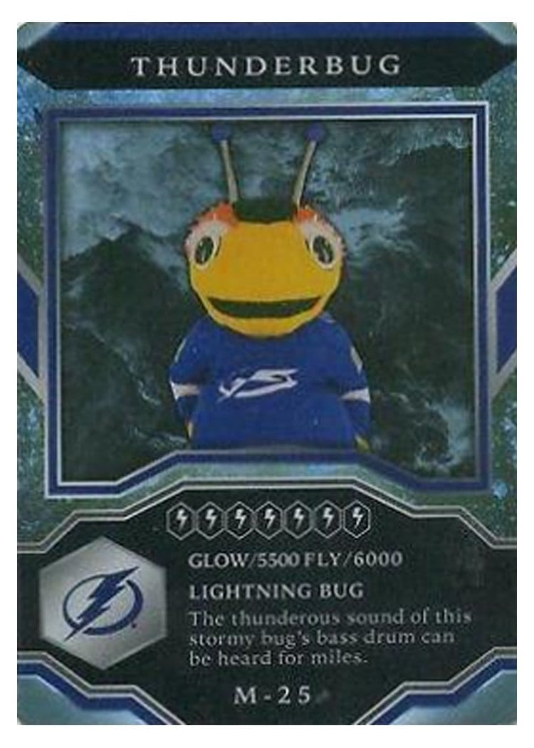 2021-22 Upper Deck MVP Mascot Gaming Cards Thunderbug #M-25 card