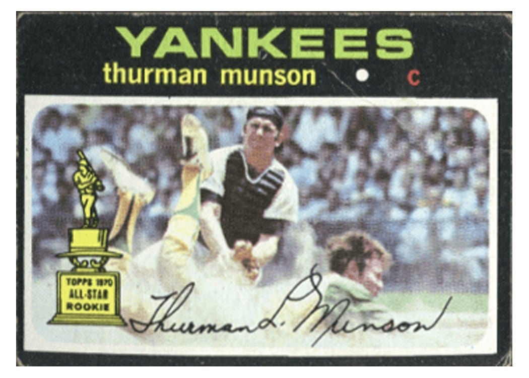 1971 Topps Base Set Thurman Munson #5 card