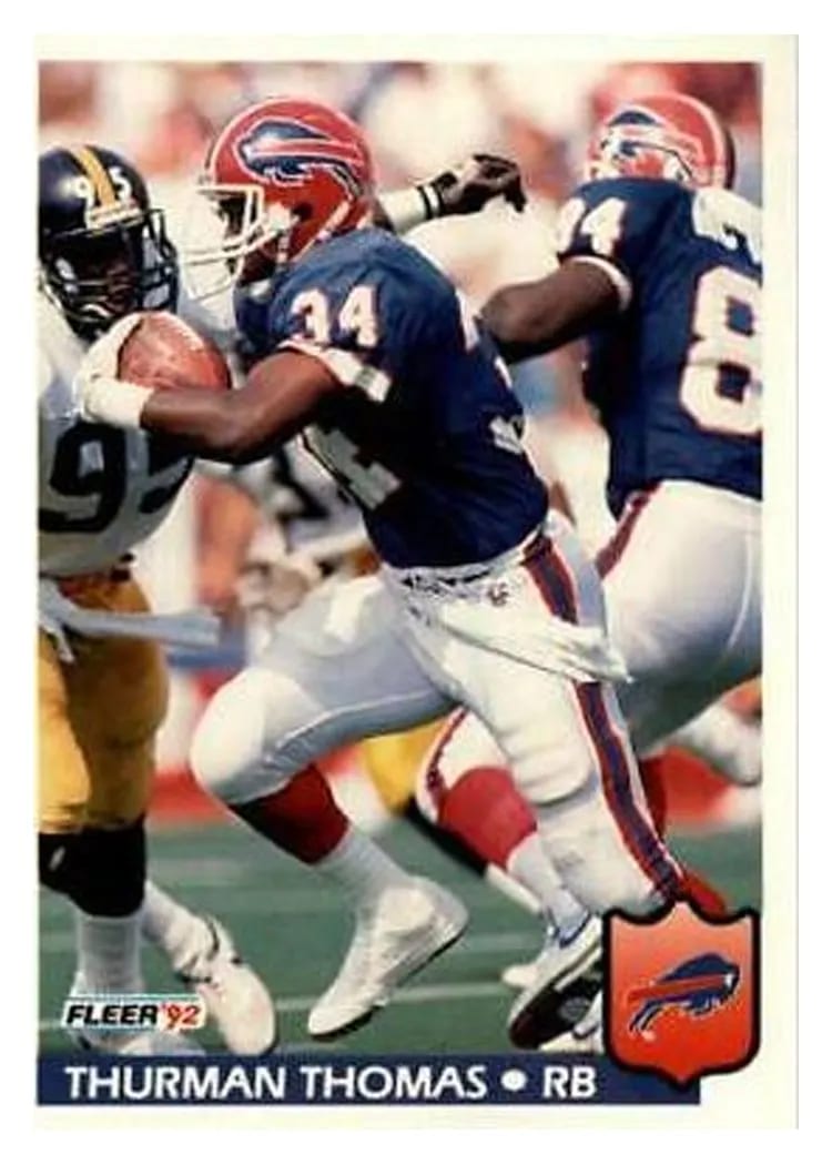 1992 Fleer Thurman Thomas #33 card