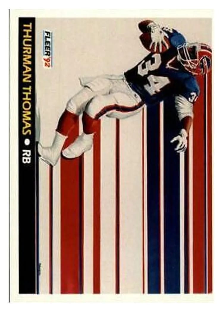 1992 Fleer Thurman Thomas #476 card