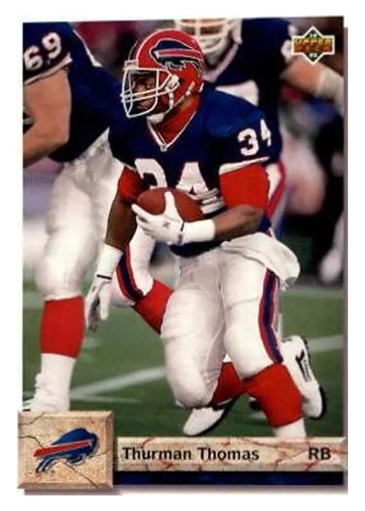 1992 Upper Deck Thurman Thomas #145 card