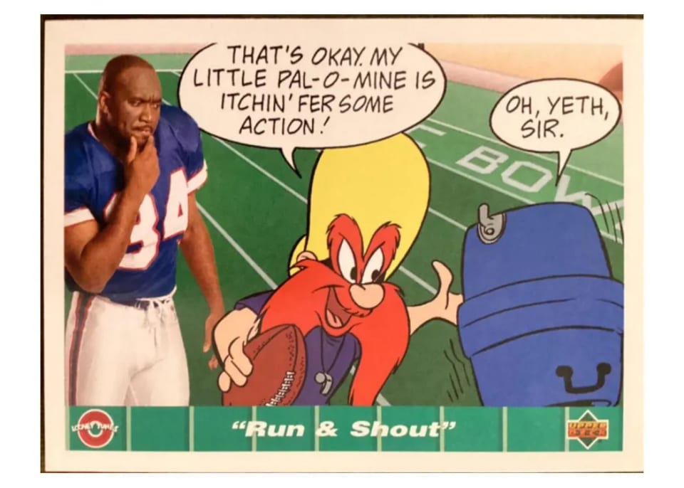 1992 Upper Deck Comic Ball 4 Thurman Thomas #52 card