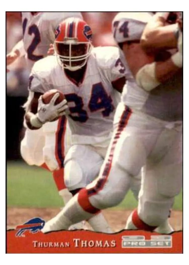 1993 Pro Set Thurman Thomas #54 card