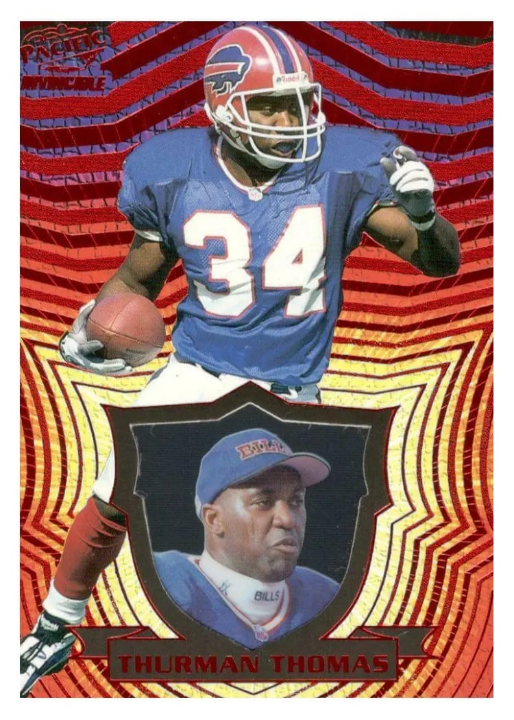 1997 Pacific Invincible Thurman Thomas #20 card