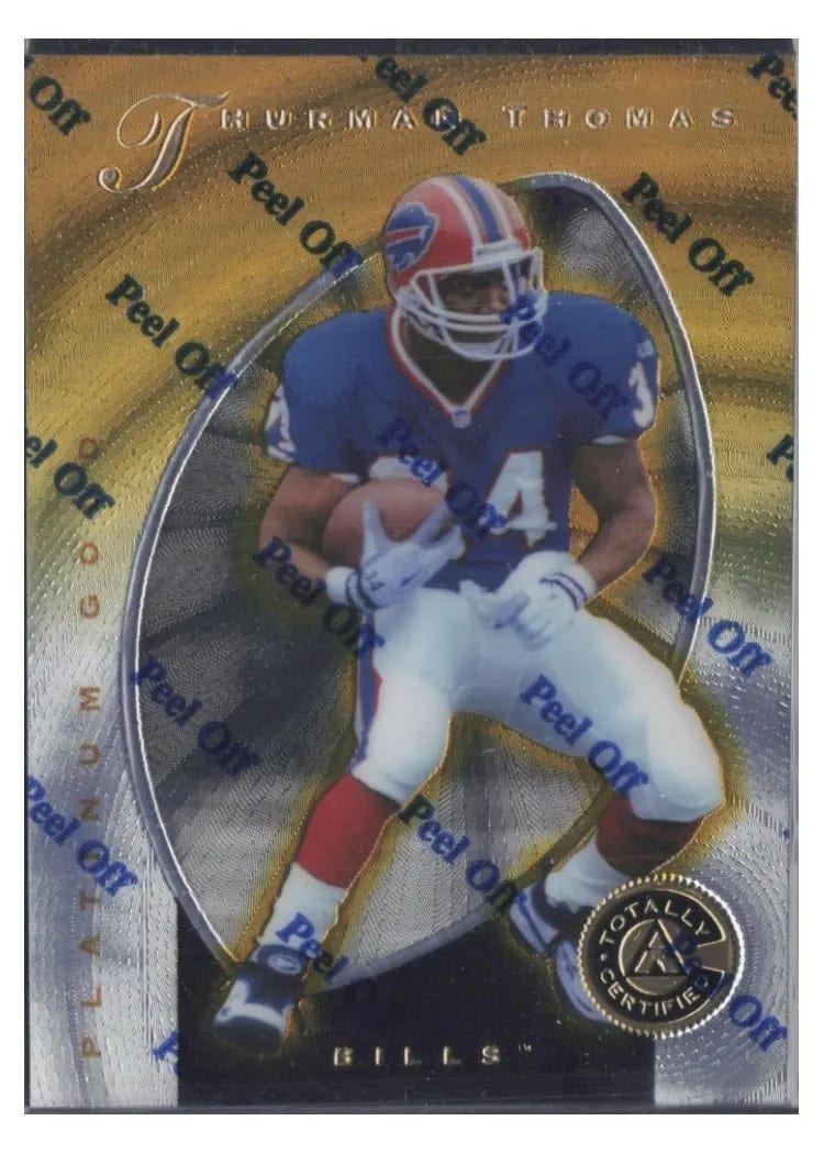 1997 Pinnacle Totally Certified Thurman Thomas #81 card