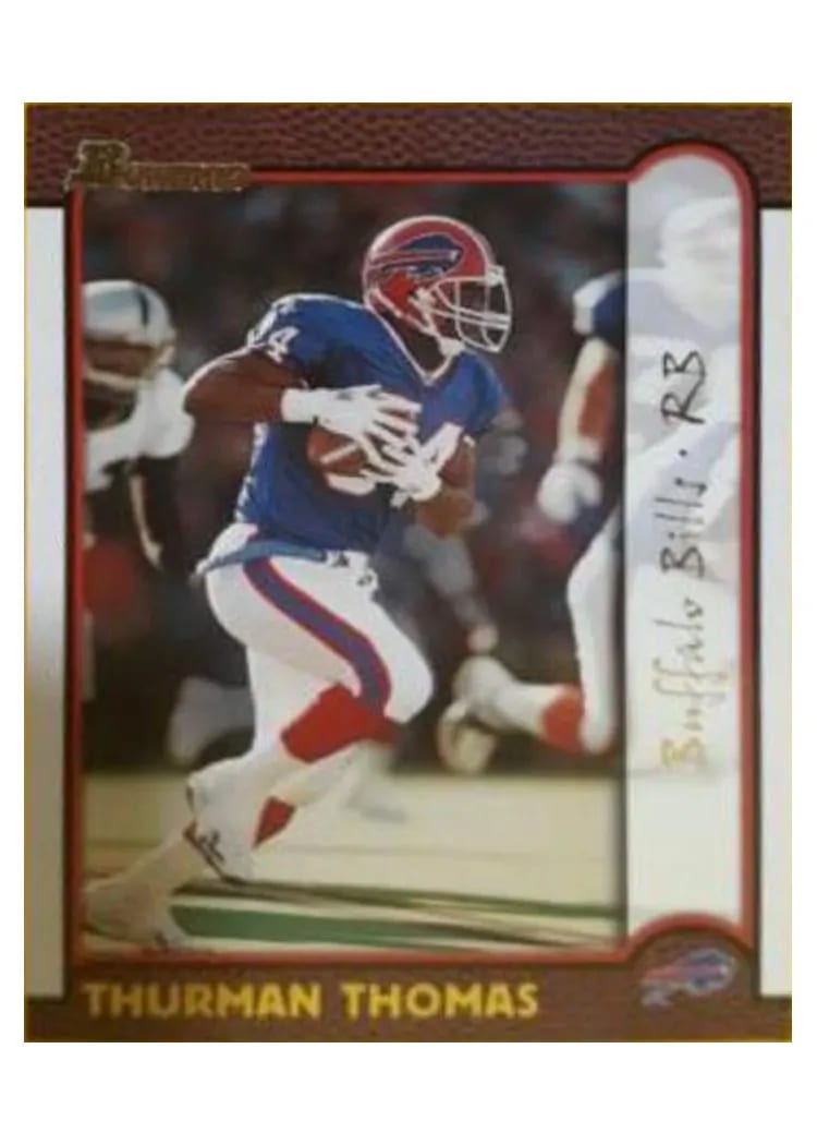 1999 Bowman Thurman Thomas #44 card