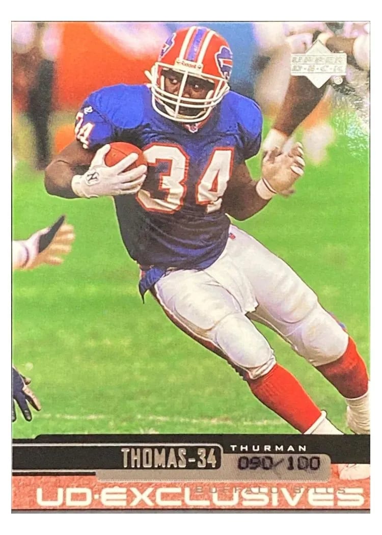 1999 Upper Deck Thurman Thomas Exclusives Silver #28 card