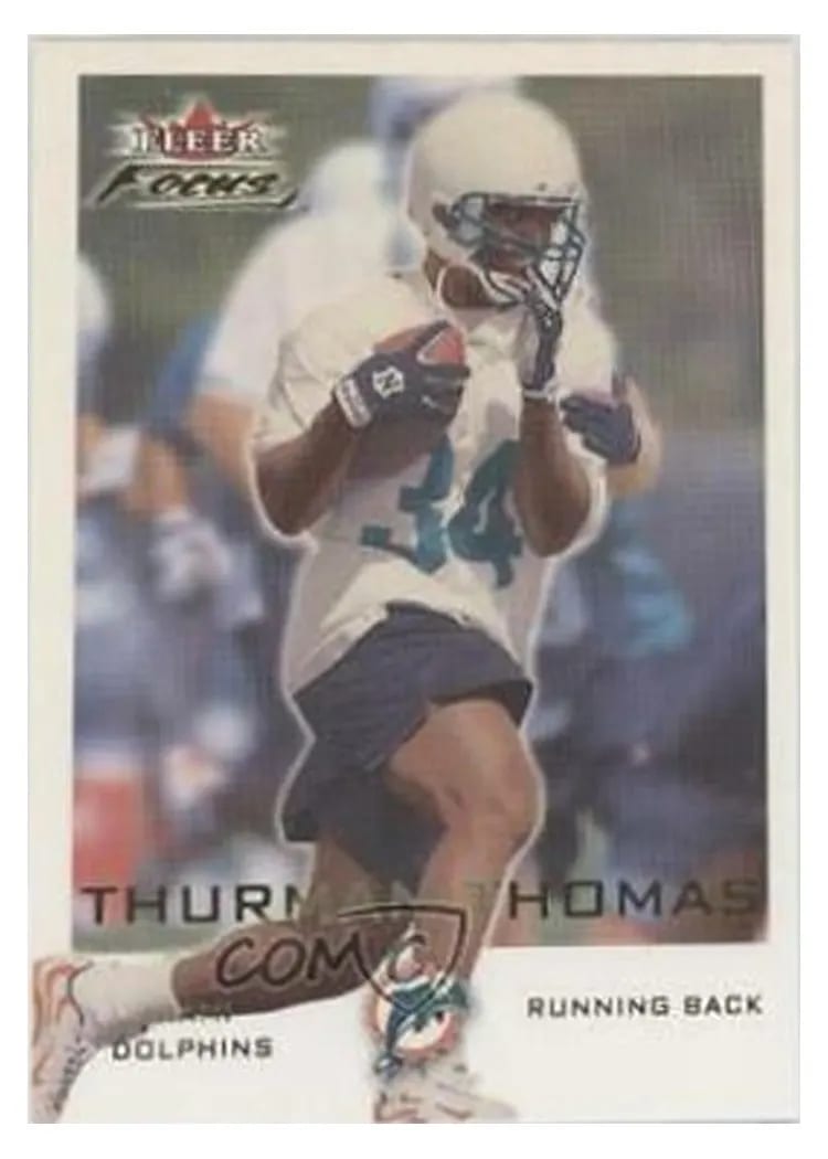 2000 Fleer Focus Thurman Thomas #18 card