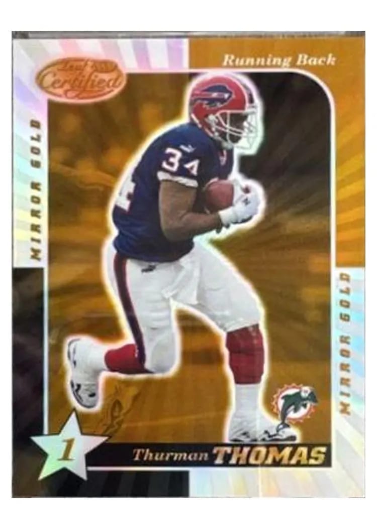 2000 Leaf Certified Thurman Thomas #53 card