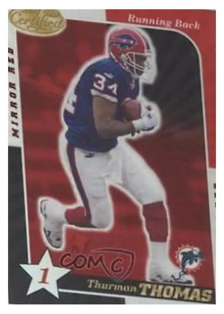 2000 Leaf Certified Thurman Thomas #53 card
