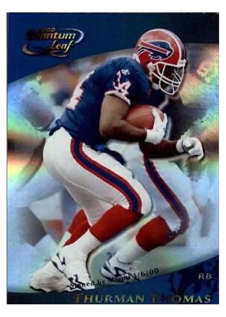 2000 Quantum Leaf Thurman Thomas #34 card