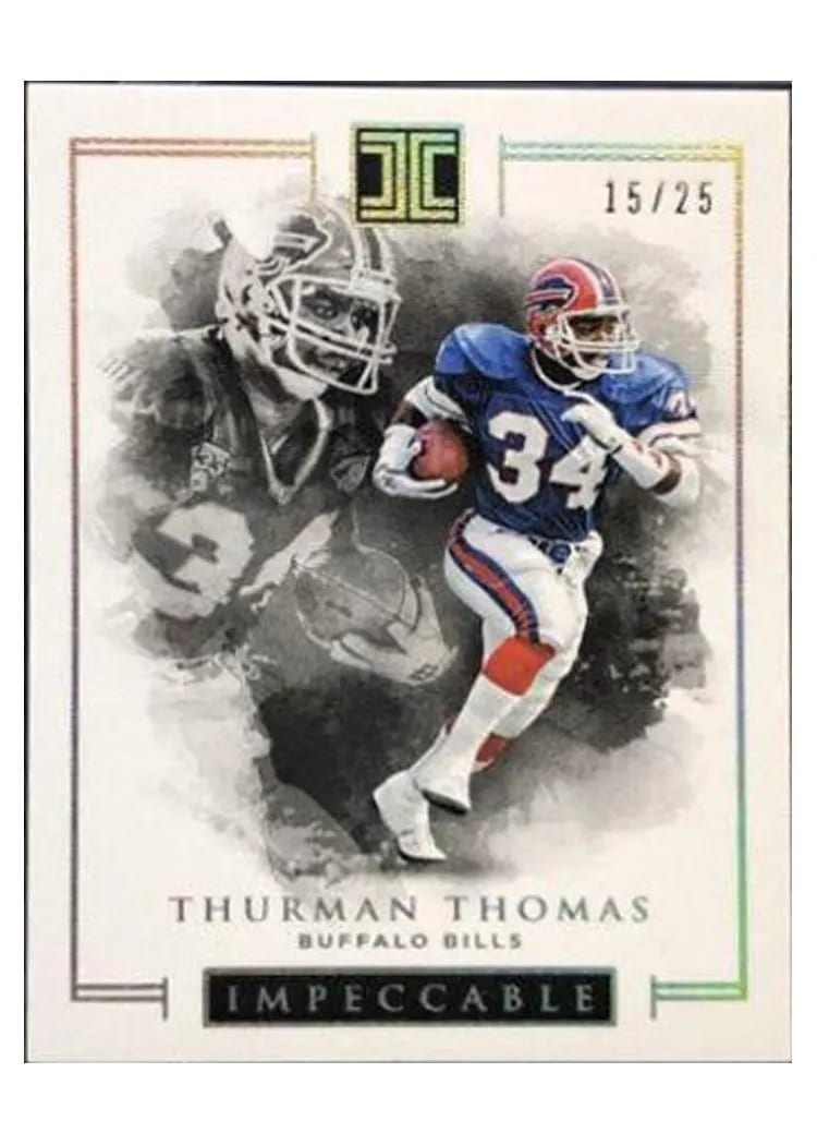 2016 Panini Impeccable Thurman Thomas #14 card