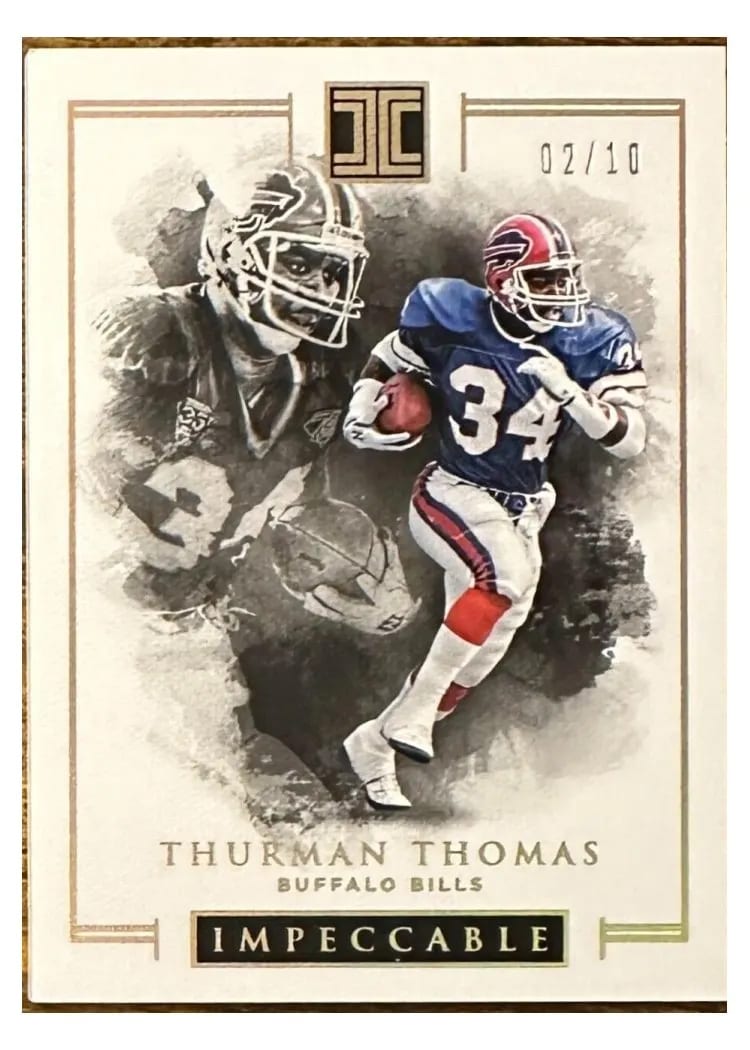 2016 Panini Impeccable Thurman Thomas #14 card