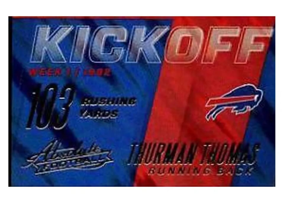 2017 Panini Absolute Kickoff Thurman Thomas #15 card