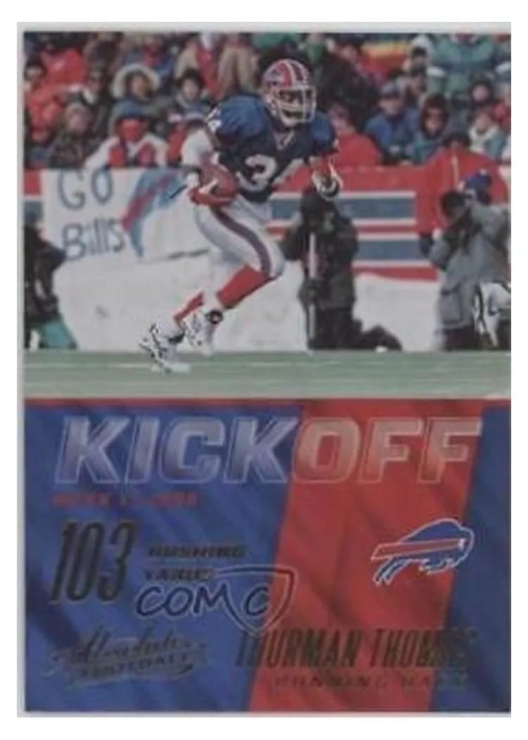 2017 Panini Absolute Kickoff Thurman Thomas #15 card