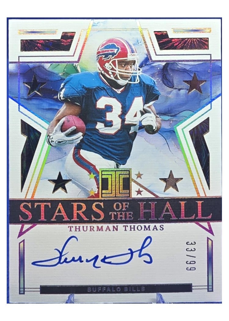 2024 Panini Impeccable Stars of the Hall Autographs Thurman Thomas #8 card