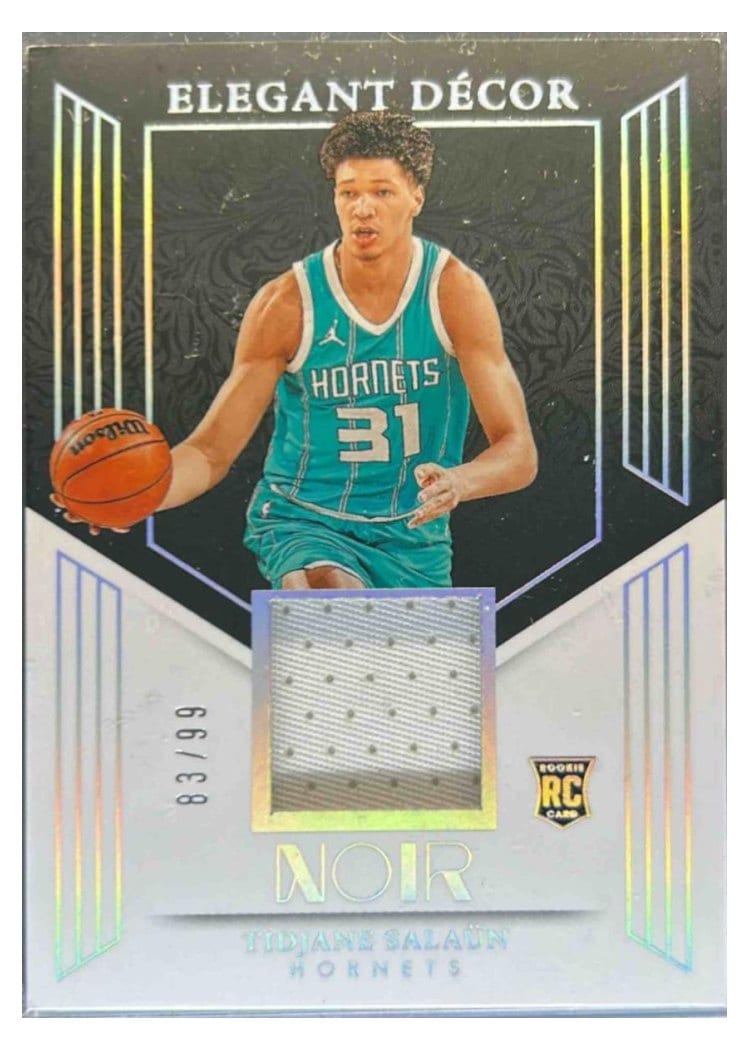 2024-25 Panini Noir Elegant Décor Rookie Jerseys Set Tidjane Salaun #24